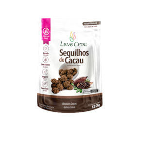Biscoito Sequilho Cacau Sem Glúten Leve Crock 120g