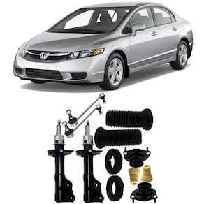 Amortecedor + Kit Batente + Bieleta Honda New Civic Dianteira 2006 Até 2011 O Par