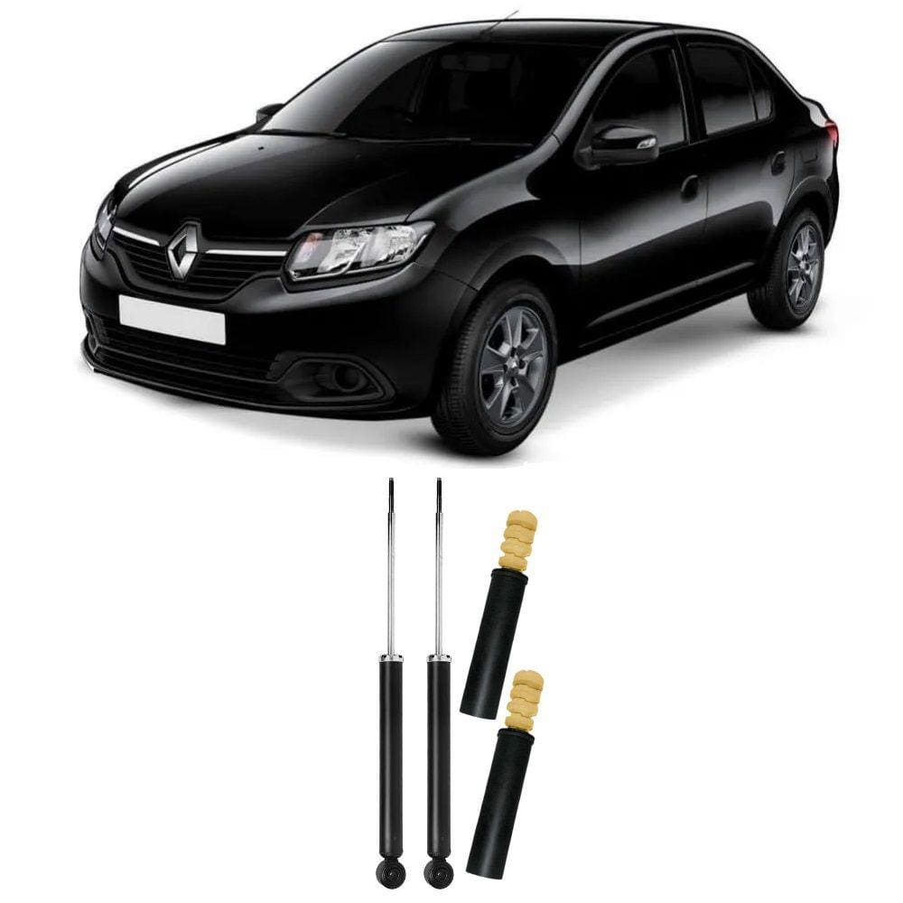 Amortecedor Renault Logan + Kit Batente Traseiro 2014 Até 2020 O Par