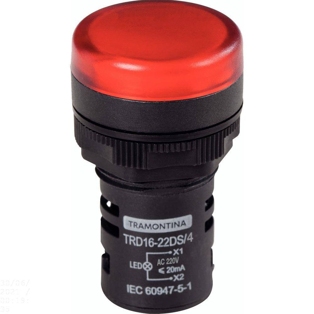 Sinalizador Tramontina TRD16-22DS/4 220 V Vermelho Tramontina
