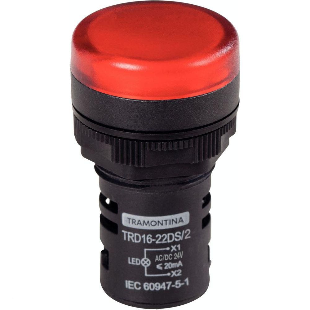 Sinalizador Tramontina TRD16-22DS/2 24 V Vermelho Tramontina