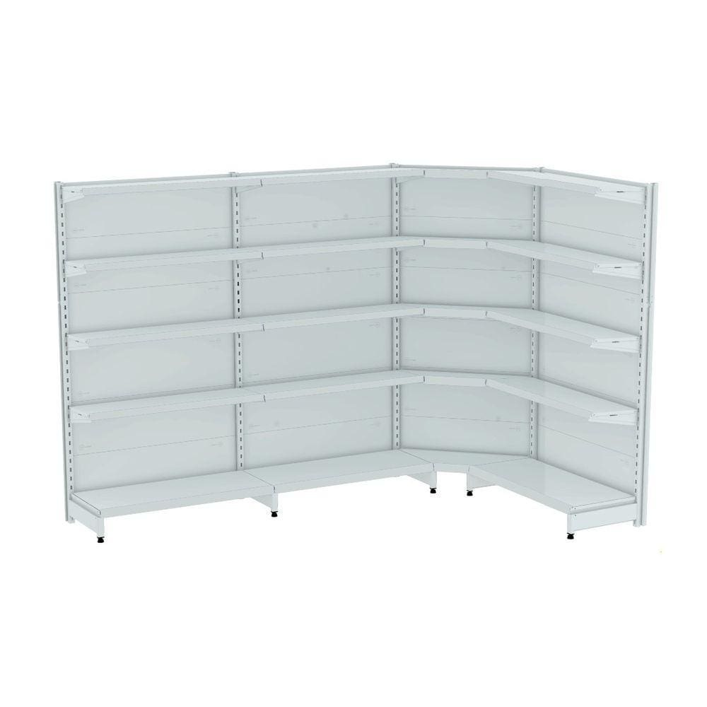 Gondola Parede 196 Amapa Flex 60 Kit 3m 1 Canto Branco SPEti