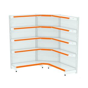 Gondola Parede 196 Amapa Flex 60 Kit 2m 1 Canto Branco Fx La