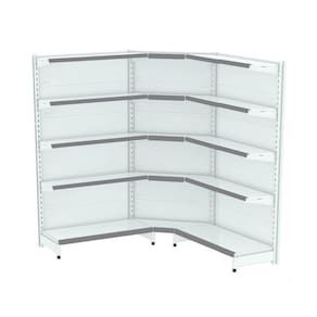 Gondola Parede 196 Amapa Flex 60 Kit 2m 1 Canto Branco Fx Ci