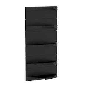 Kit 5 Bandejas Para Gondola Canto 196 Flex 60 Preto SPEtique