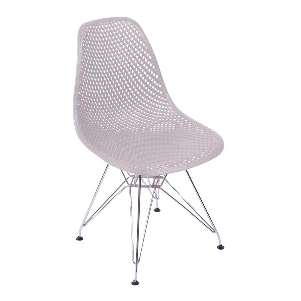 Cadeira Eames Colmeia Base Cromada