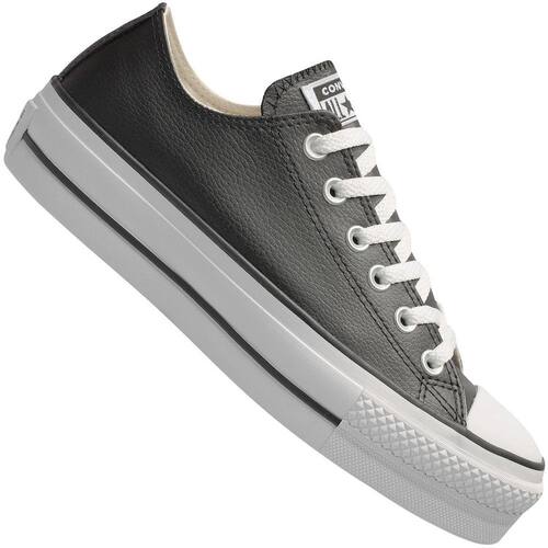 Tênis all star taylor lift couro plataforma preto