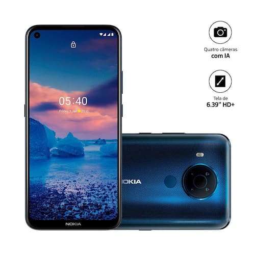 Smartphone Nokia 5.4 128GB, 4GB RAM, Processador Octa Core - Azul - Nk032 é ruim? Smartphone Nokia 5.4 128GB, 4GB RAM, Processador Octa Core - Azul - Nk032 é boa?