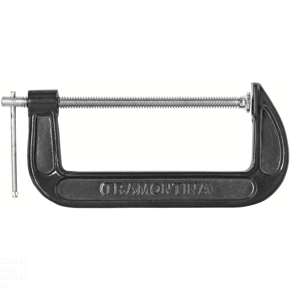 Grampo Tipo C 2” Tramontina com Corpo em Ferro Fundido e Pintura Eletrostática Tramontina