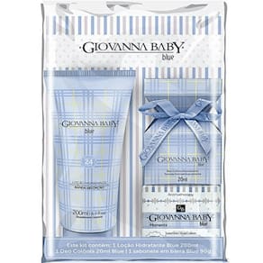 Kit Giovana Baby Blue Loção Hidratante + Colônia + Sabonete em Barra