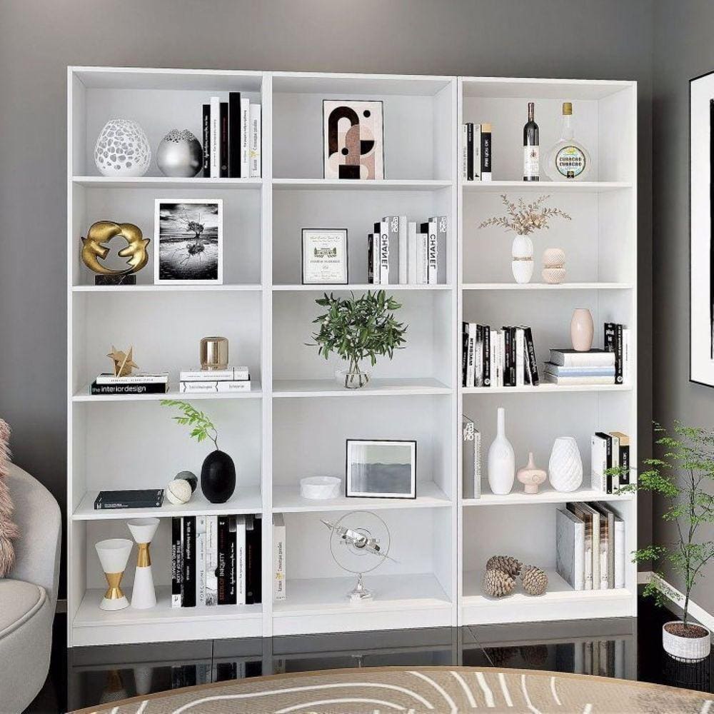 Conjunto Montreal com 3 Estantes Livreiro Multiuso Yescasa Branco