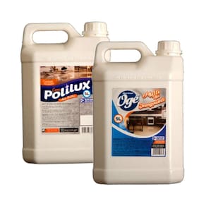 Kit Cera Polilux Emulsionada e Multiuso OGÊ Desengraxante 5L