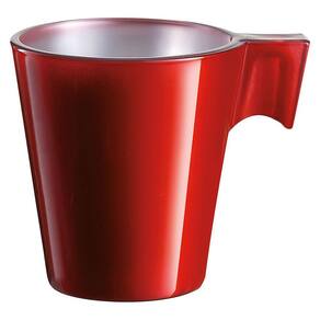 LUMINARC FLASHY XÍCARA EXPRESSO 6x6x6cm 80ml VIDRO TEMPERADO VERMELHO