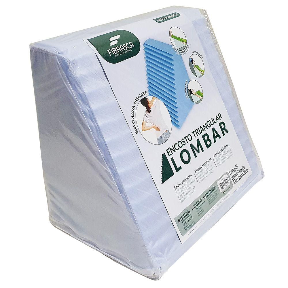Travesseiro Encosto Anatômico Triangular Lombar