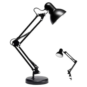 Luminaria Mesa Articulada garra Escritorio regulavel 2 em 1 Leitura Base metal Articulavel