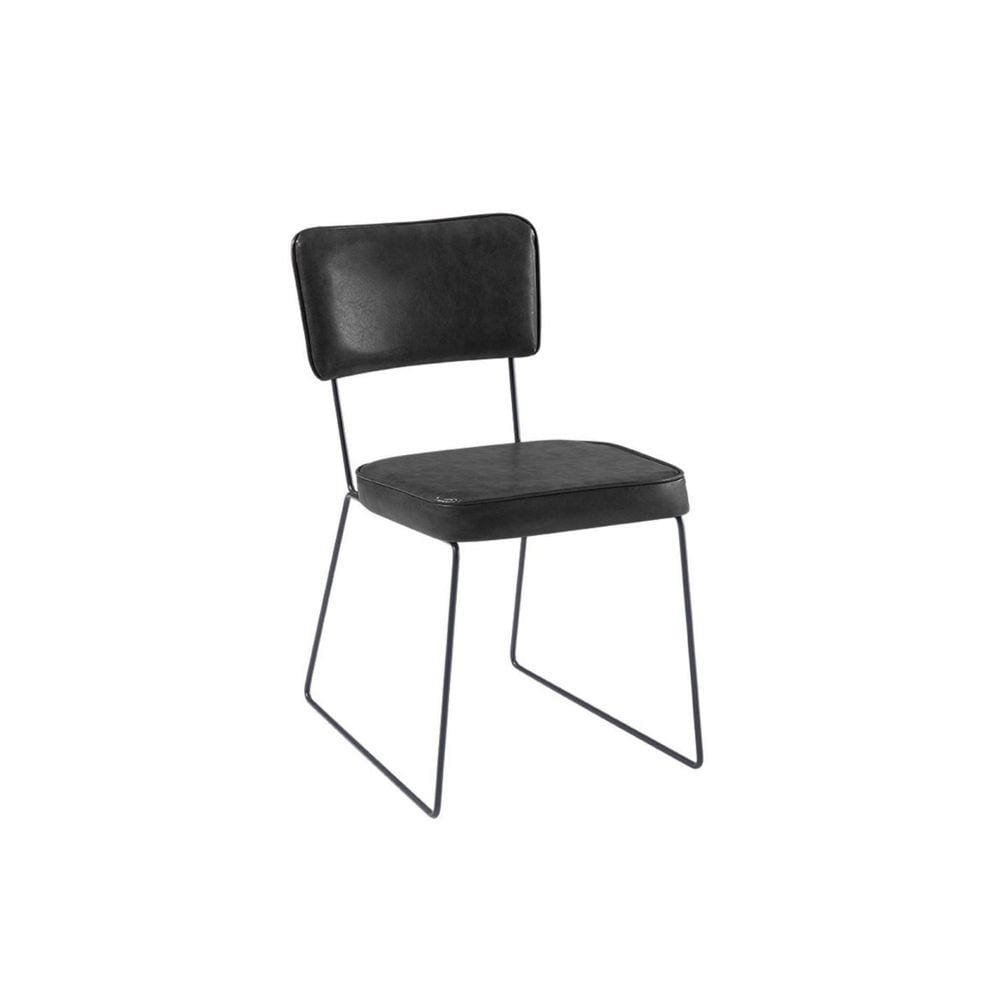 Cadeira Aço Roma T391 Daf Mobiliário Preto