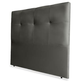 Cabeceira Casal Sofia Cama Box 140cm Capitonê Suede Cinza