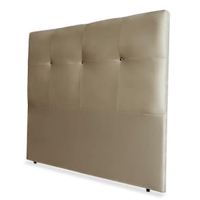 Cabeceira Casal Sofia Cama Box 140cm Capitonê Suede Taupe