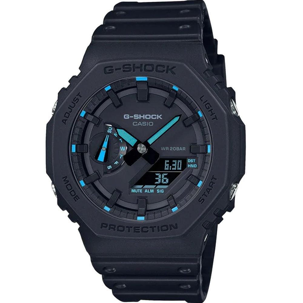 Relógio G-Shock Carbon Core Guard GA-1000-1A2DR Preto/Azul