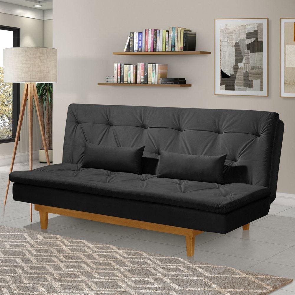 Sofá Cama Tokio Yescasa Preto