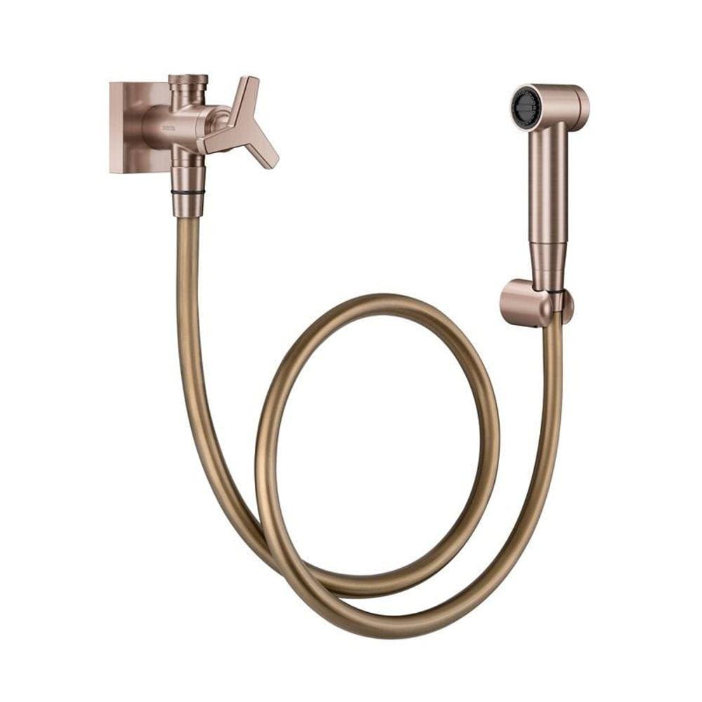 Ducha Higiênica Docol City 876969 com Registro e Derivação Cobre Escovado