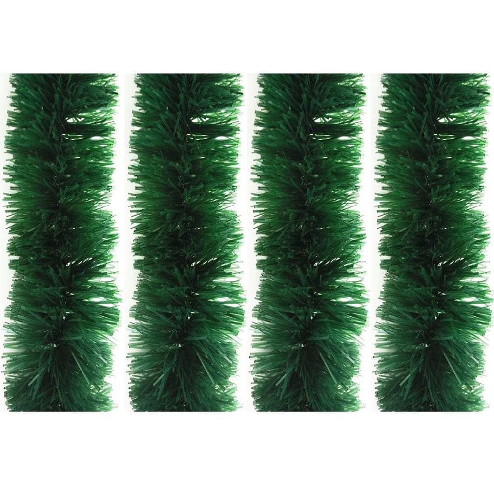 Festão De Natal Pet Largo Verde Fosco 12cm Jogo 20 metros - Yangzi