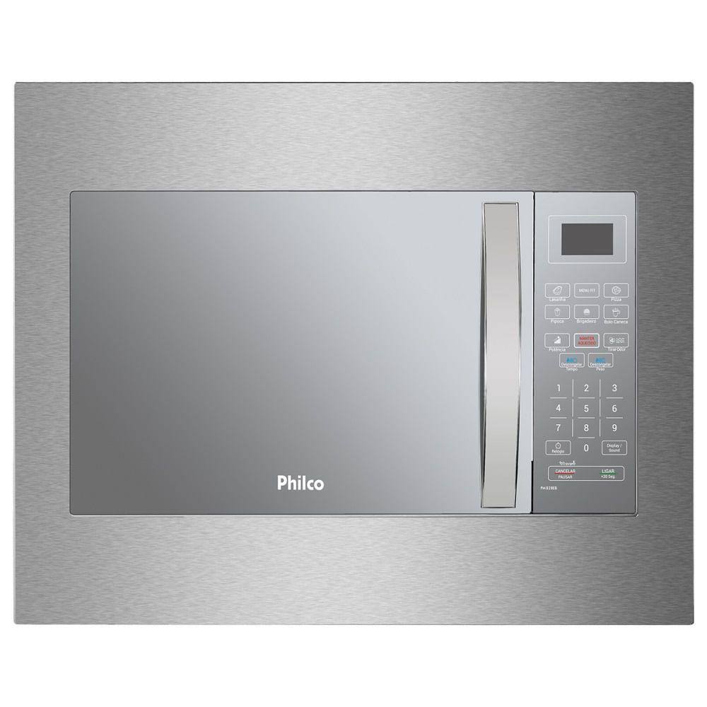 Micro-ondas de Embutir Philco 28 Litros Cinza PMB28EB - 127 Volts - 110V