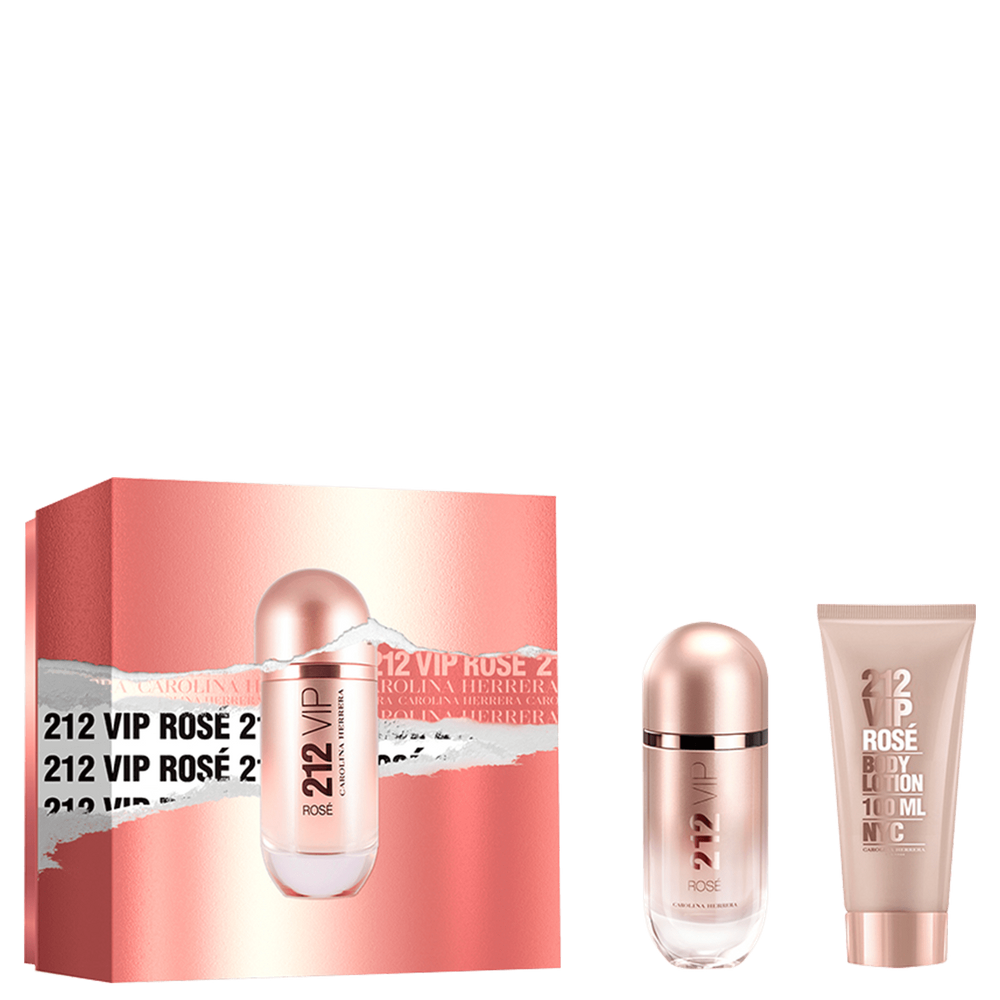 Conjunto 212 VIP Rosé Carolina Herrera Feminino (2 Produtos)