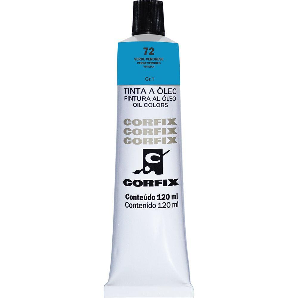 Tinta Óleo Corfix 120ml Cor Verde Veronese 72