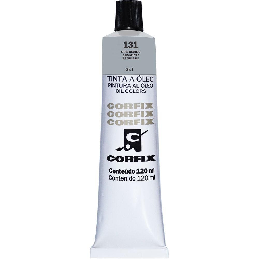 Tinta Óleo Corfix 120ml Cor Gris Neutro 131