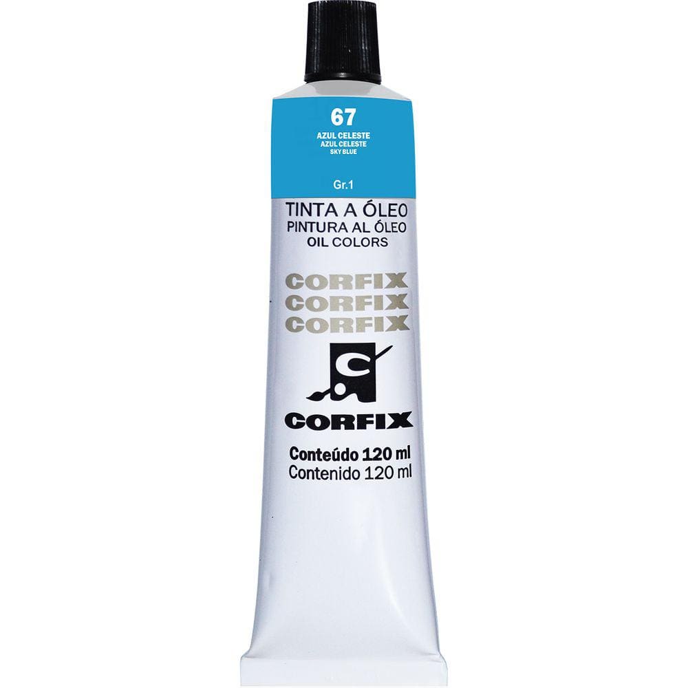 Tinta Óleo Corfix 120ml Cor Azul Celeste 67