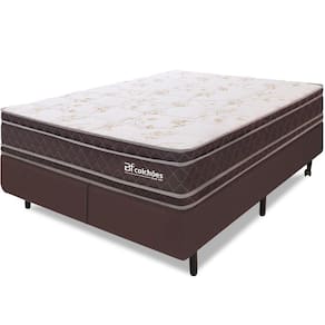 Cama Box Colchão King 100% Espuma Dupla Face Antialérgico 193x203x56cm - BF Colchões