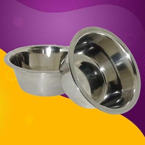 2 Tigelas 300 mL Chalesco para Pets de porte pequeno