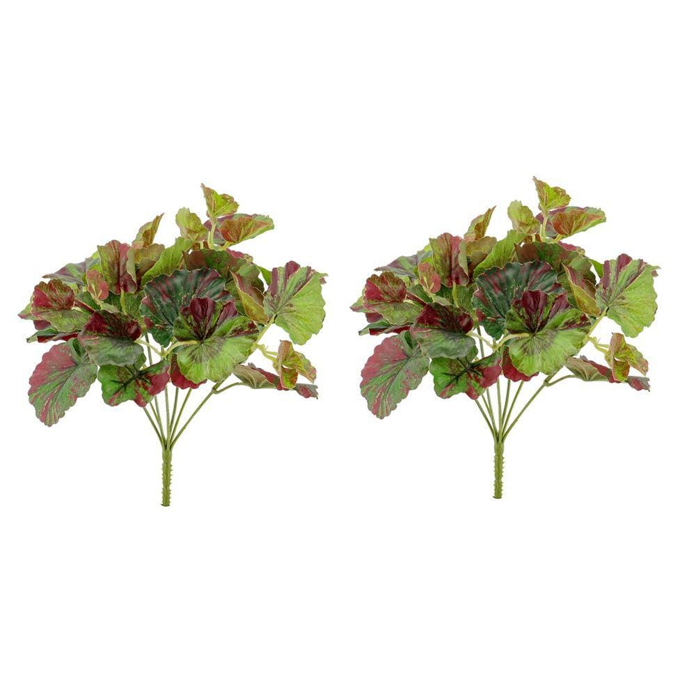 Kit Bouquet Folhagem de Uva Bicolor 26cm 2 Peças - Yangzi