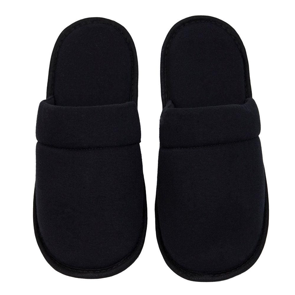 Chinelo Pantufa Masculino Lisa Preta Confort