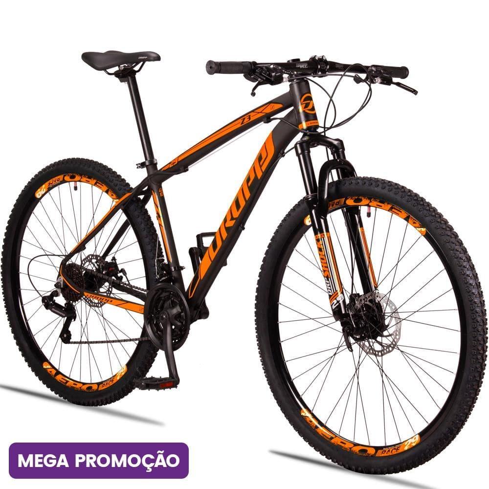 Bicicleta Dropp Z3 Disc M Aro 29 Susp. Dianteira 21 Marchas - Laranja/preto