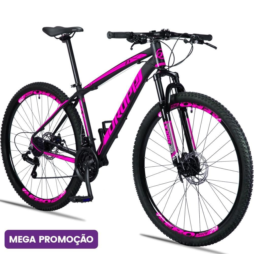 Bicicleta Dropp Z3 Disc M Aro 29 Susp. Dianteira 21 Marchas - Preto/rosa