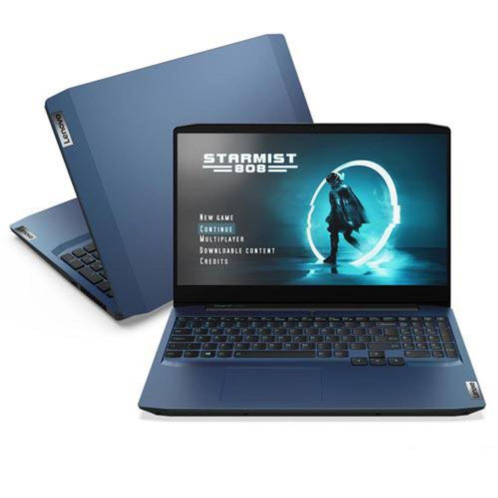 Notebook Gamer LENOVO GAMING3i Intel®CoreTi5 Placa NVIDIAGTX1650, 8GB-256GBSSD-Linux, Tela 15.6" - 82CGS00100