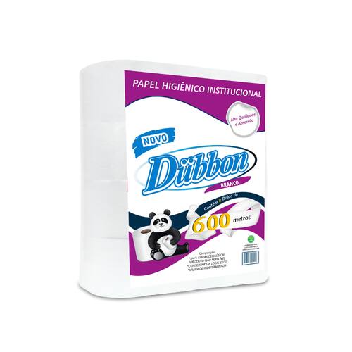 Papel Higiênico Rolão Branco folha simples Dubbon 8 rolos de 600 metros Menor preço em Papel Higiênico Rolão Branco folha simples Dubbon 8 rolos de 600 metros