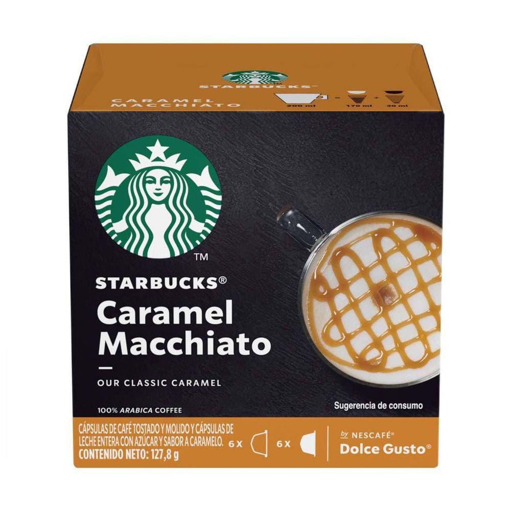 Cápsulas Starbucks Caramel Macchiato By Nescafé Dolce Gusto - 12 Unidades
