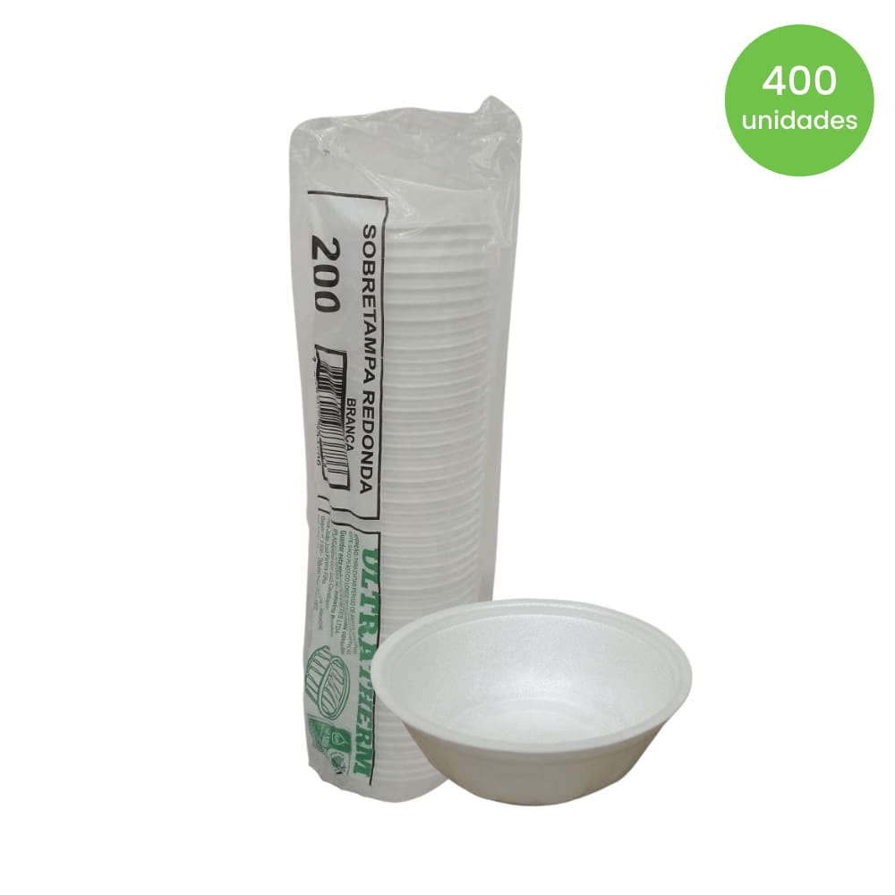 Pote de Isopor 200ml MR200 Ultra c/400 unidades