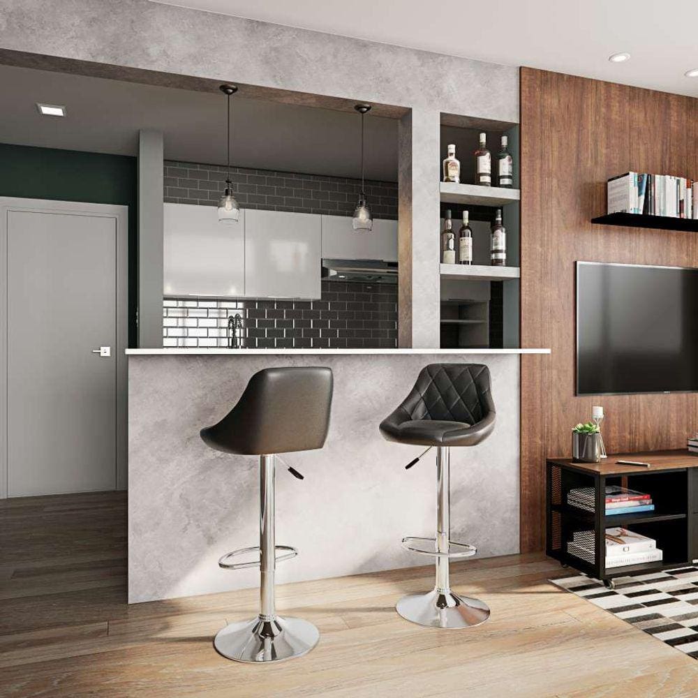 banqueta giratória chiavari preta