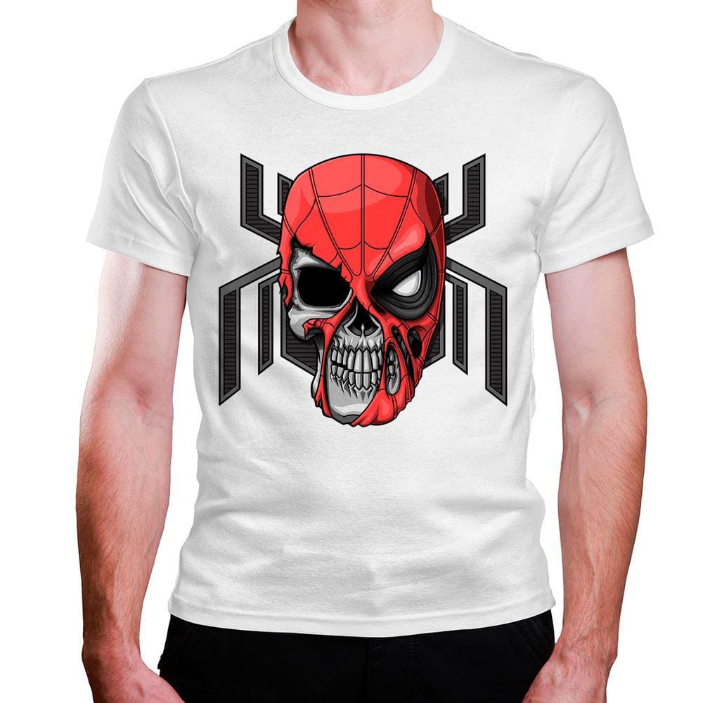 CAMISETA MASCULINA Homem Aranha Caveira