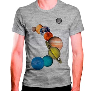 CAMISETA MASCULINA Sistema Solar Rotação