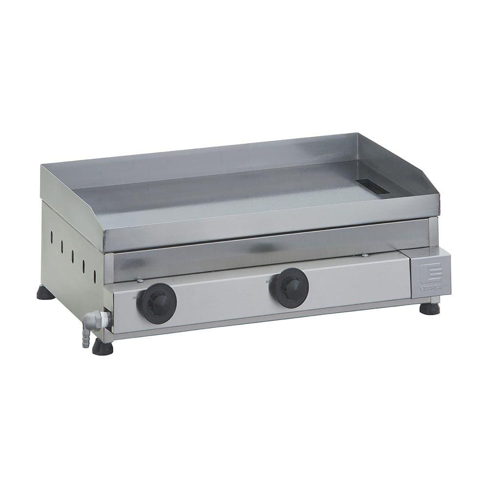 Chapa A Gás 60X35 Cm Com 2 Queimadores - Linha Prata