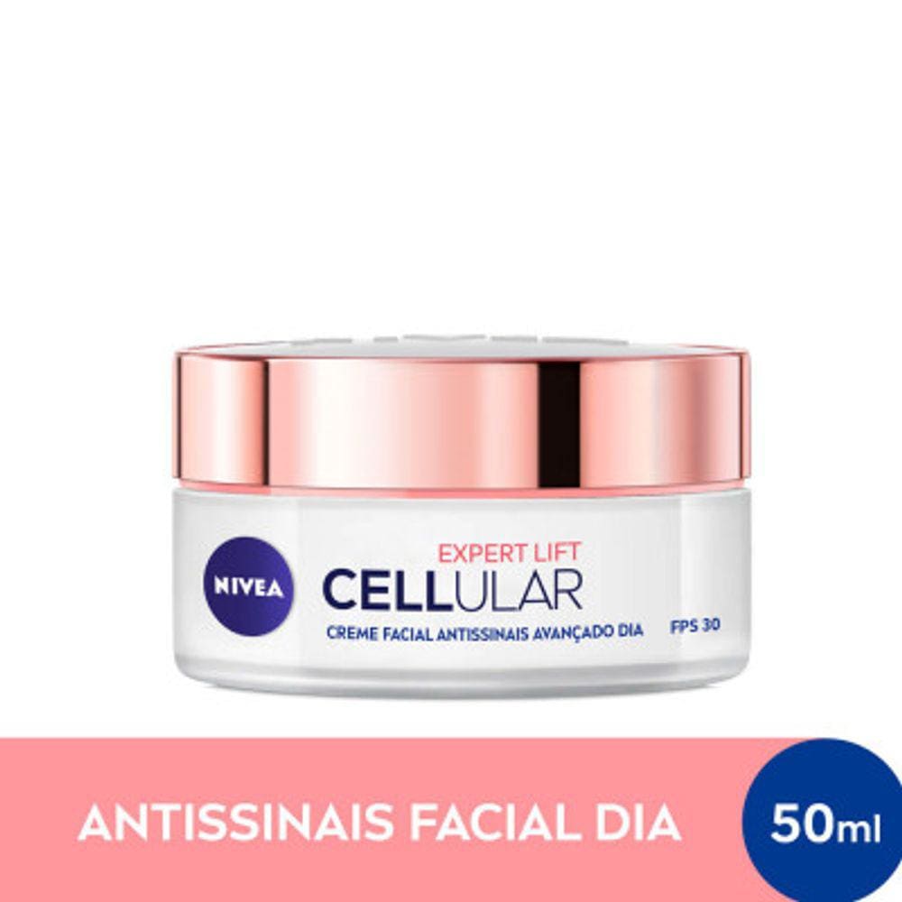 Creme Facial Antissinais Nivea Cellular Expert Lift Avançado Dia FPS 30 50ml