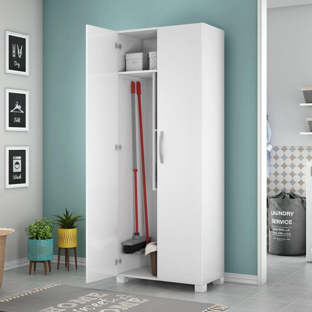 Armário Multiuso 2 Portas NT 4015 Notável Móveis Branco New