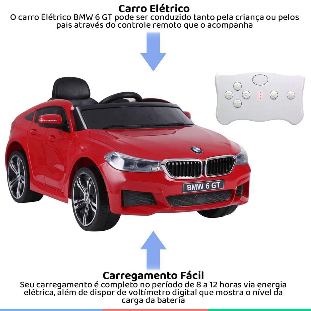 Carro Elétrico Infantil Bmw C/ Controle Remoto