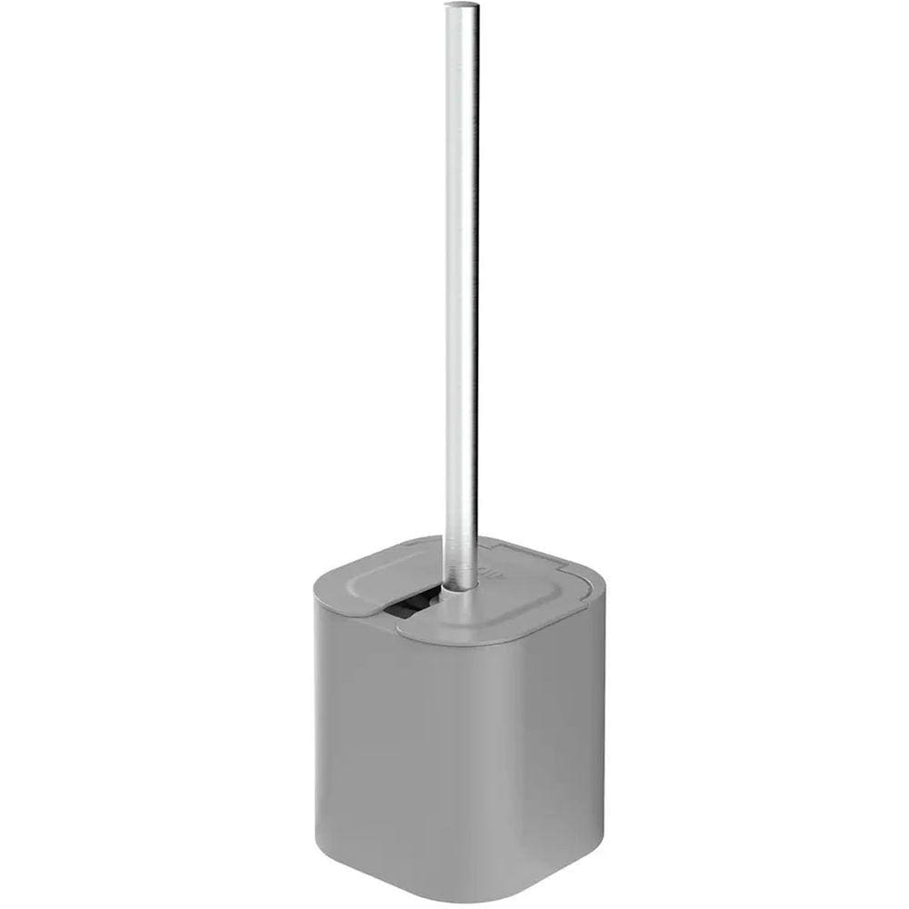 Suporte Escova Sanitária com Tampa para Banheiro Lavabo Polipropileno Dual OU
