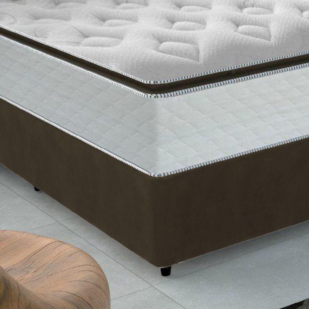 Conjunto Box King 193cm com Molas Pocket | Casas Bahia